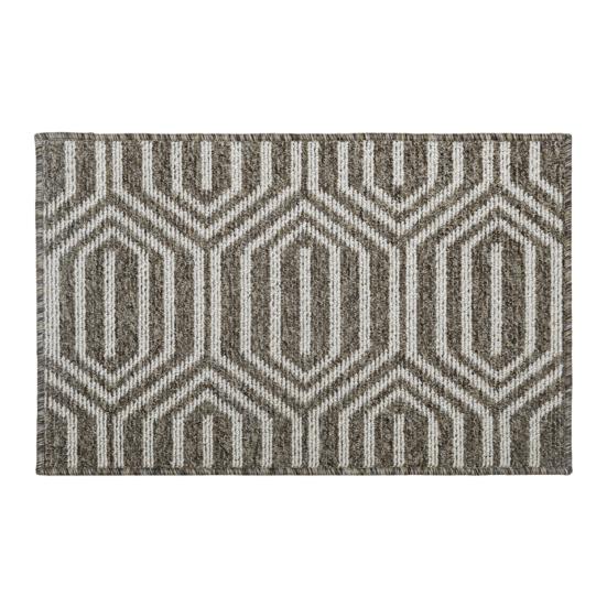 Коврик для пола Низкий профиль Геометрический Впитывающий Влагу Коврик для двери Пылезащитный Противоскользящий Улучшенный