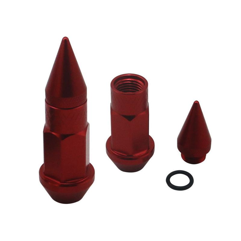 20PCS Bullet Style Lug Nuts - Cone Seat Anti-Theft Locking Nuts, Colorful Aluminum Wheel Nuts for Car SUV