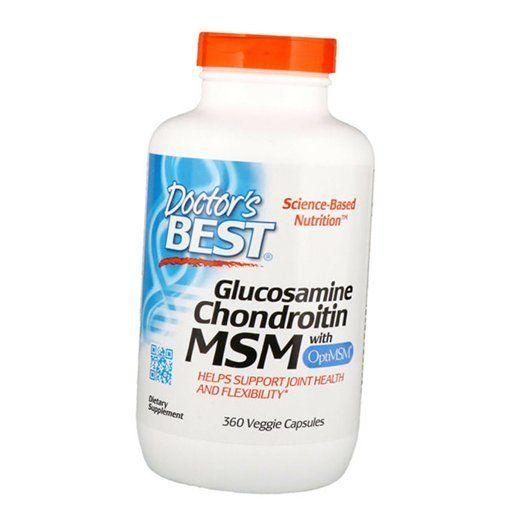 Глюкозамин Хондроитин МСМ, Glucosamine Chondroitin with OptiMSM, Doctor's Best  240капс (03327001)