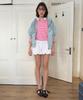 SINOON Stripe Pk Shirt (Pink)