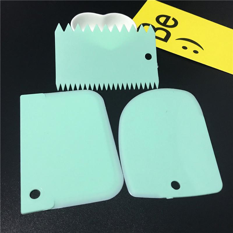 3pcs/Set Cake Bread Slicer Baking Pasty Tools Baking Tools For Cakes Dough Cutter Scraper Cake Blade Silicone Spatula