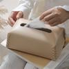 Pu Leather Tissue Box Hand-Woven Table Napkin Holders Living Room Offi Desktop Paper Towel Cover Creative Home Decor