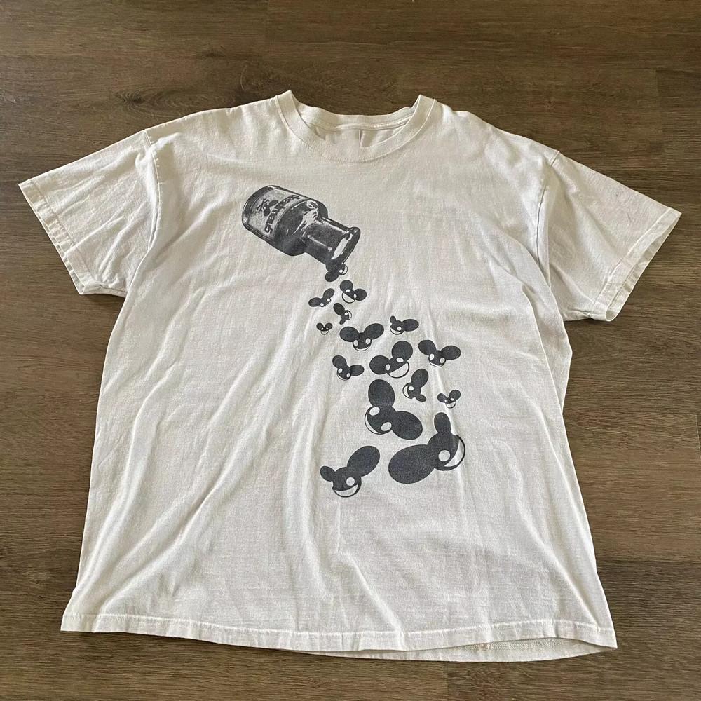 Deadmau5 DJ White Short Sleeve T Shirt Full Size S-5XL GC24563 Unisex T-Shirt