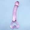 1 PC Pink Glass Crystal Plug Massager
