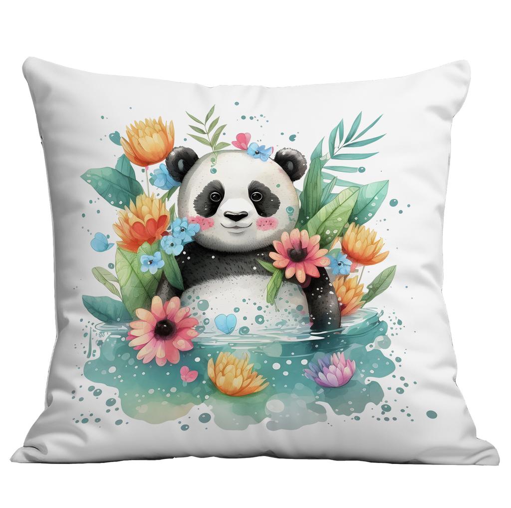 New Cute Cartoon Summer Panda Pillow Case Home Sofa Cushion Pillow Case Decoration