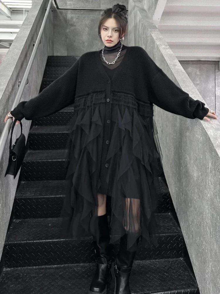 Xitao Платье из нерегулярной лоскутной марли HQQ1702