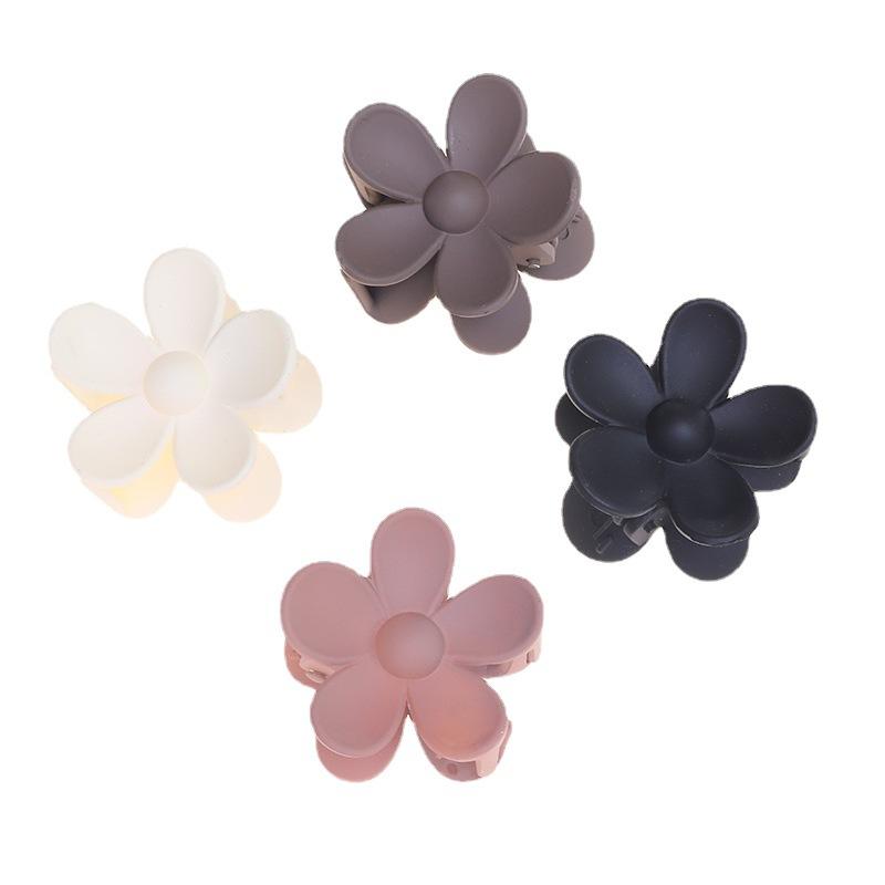 Цветочные заколки для волос, весенние пластиковые заколки для волос, милые головные уборы, заколки для волос, когти, аксессуары для волос, коготь для волос, матовая заколка для волос