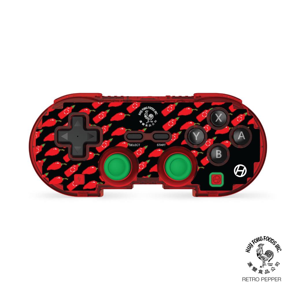 Hyperkin Pixel Art Sriracha Bluetooth Wireless Game Controller Retro Style x Limited Design x Turbo Function Compatible with Nintendo Switch and iOS