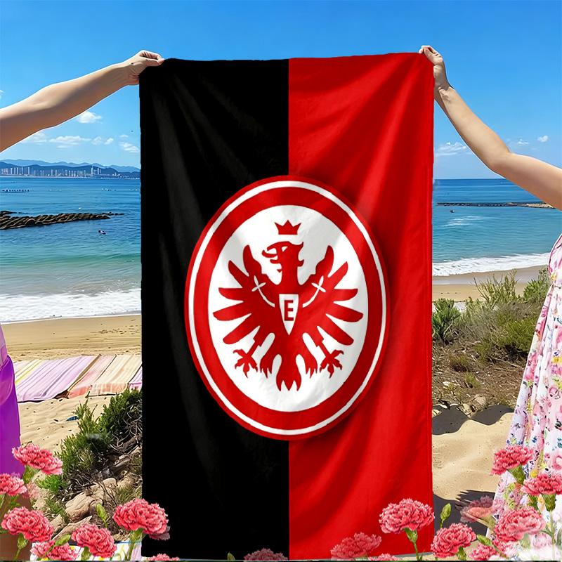 Eintracht Frankfurt Print Beach Towel, Versatile Lightweight Absorbent Beach Towel for Pool Surf Yoga Bathroom, Perfect Birthday Holiday Gift