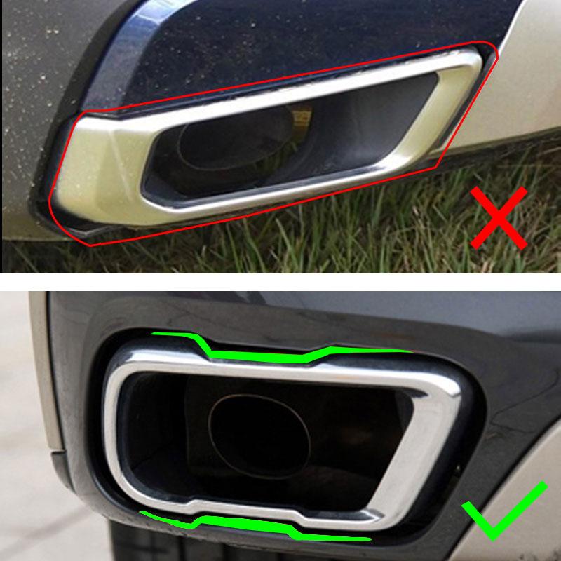 Нержавеющая сталь 2 шт. автомобильный глушитель выхлопной трубы выходная крышка детали отделка для BMW X5 G05 X6 G06 X7 G07 M Sports