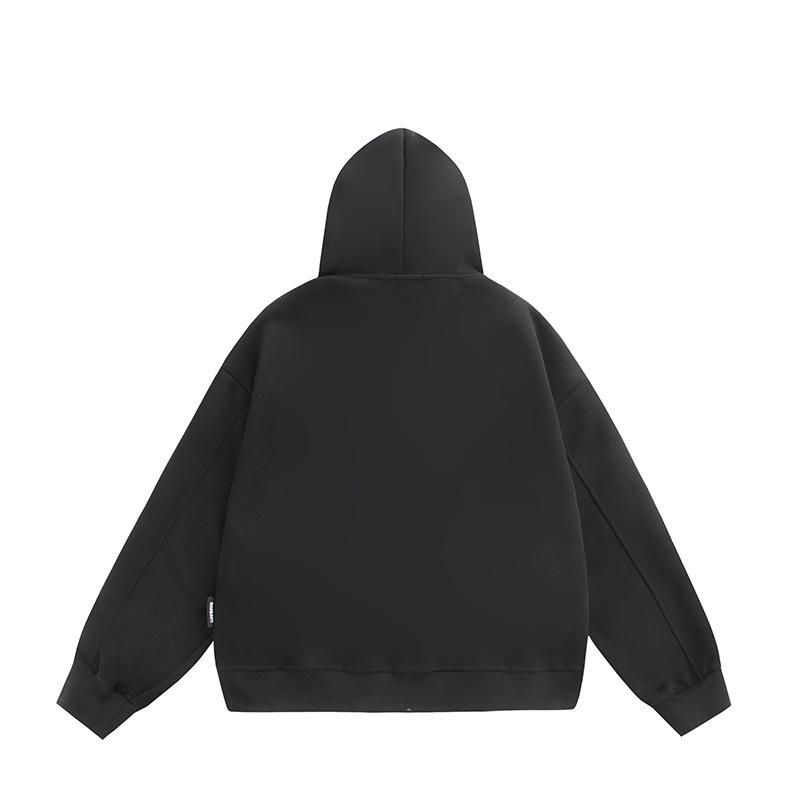 Men's Retro Multi-Zipper Hooded Sweatshirt - Autumn/Winter Versatile Style.