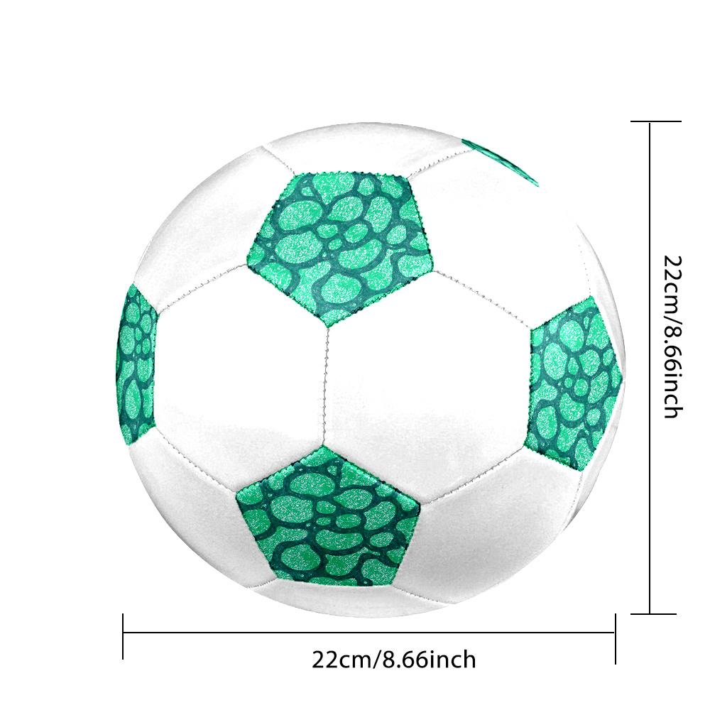 1PC Abstract Green Soccer Ball Size 5 Football Machine Sewn Indoor/Outdoor Universal Football A113