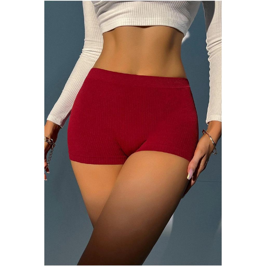 Женские черные шорты на бретелях из ткани, трусики