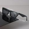Сексуальные квадратные солнцезащитные очки Женские Мужские Черные Солнцезащитные очки Классический Дизайнерский Очки Модные Кошачий глаз Зеркальные линзы Бренд