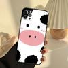 Чехол для телефона с рисунком коровы для iPhone 15 14 13 12 11 16 17 Pro Max 13 mini 15 16 Plus 16e 17 Air Cover Funda