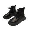 Round-headed Martin Boots Women's 2025 New Foreign-style British-style Short Boots Autumn Women's Shoes Small Thick-soled Women's Outer Wear