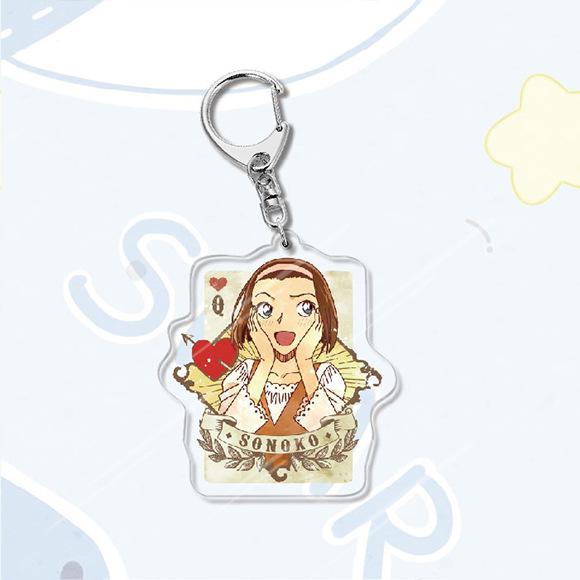 Акриловый брелок в стиле аниме «Детектив Конан», металлическое кольцо, автомобильная сумка, украшение для ключей, аксессуар, подарок, аниме, подарки, кулон