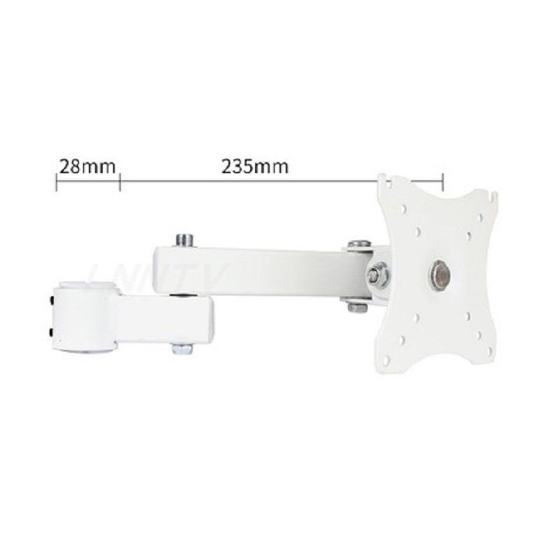 Monitor Universal Extension Arm Black White Desktop Stand Full Motion Steel Suporte Monitor Holder 14"-27" Mount Bracket