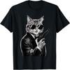 Дизайн футболки Cat Bond Agent для любителя кошек, владельца кошки, в подарок