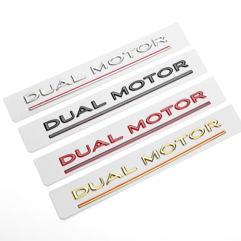 Car SpaceX Dual Motor Sticker Fender Side Decal For D2 Model Y S 3 X Letters Space Logo Rear Emblem Badge Trunk Accessories SH2