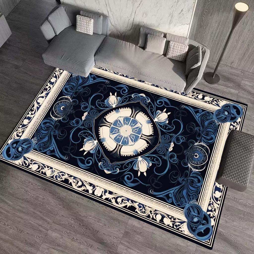 Роскошные ковры в европейском стиле для украшения гостиной, домашние ковры для больших комнат, моющийся ковер для спальни, мягкий коврик с принтом для декора