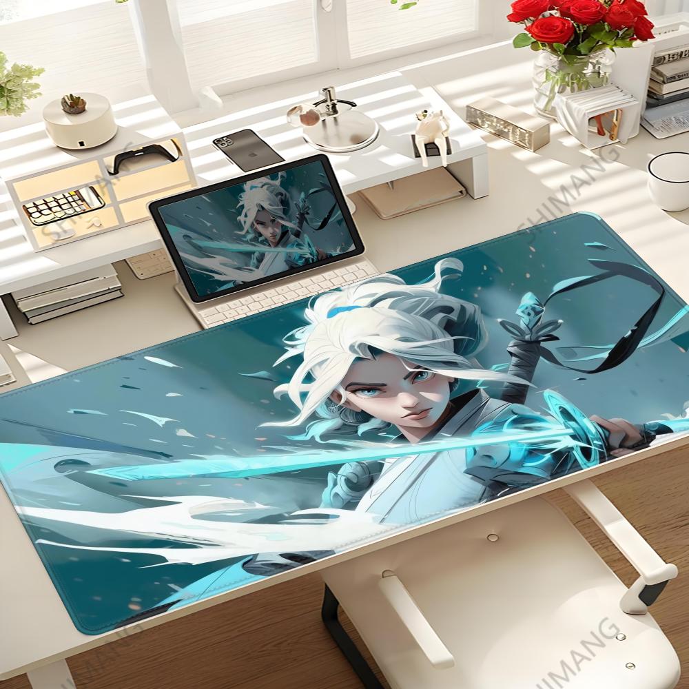 Hot Game Valorant Jett Mouse Pad XXL Gaming Accessories Office Gamer Keyboard Desk Mat NonSlip Laptop Large rubber Mouse pad
