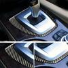 Carbon Fiber Car Central Control Gear Shift Panel Decoration Cover Sticker Interior For BMW E60 5 Series 2008-10 Car Accessories