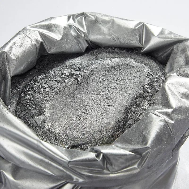50g/ Bag 1200/800 Mesh Ultra-fine High-gloss Silver Powder Watercolor Pigment Metal Crafts Stone Decorative Art Model Paint