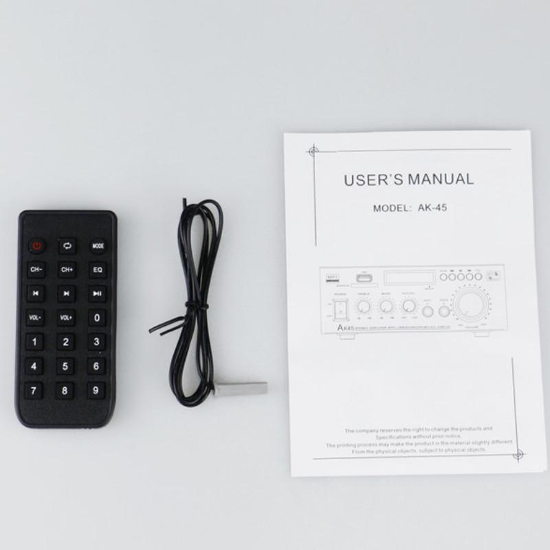 AK45 Двухканальный цифровой усилитель Bluetooth HIFI Аудио Стерео Усилитель Мощности Домашний Караоке Сабвуфер Звуковая Система
