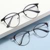 Metal Full Frame Myopia Glasses Frame Student Party Can Be Matched With Male And Female Anti-Blue Flat Glasses