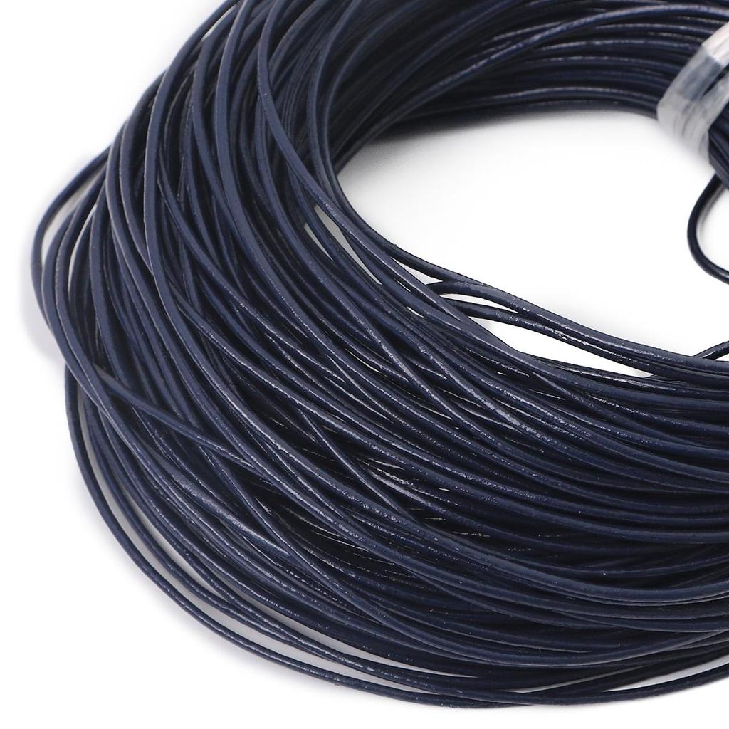 Натуральная круглая кожаная нить для изготовления браслетов, ювелирных изделий, DIY, шнур, шнур