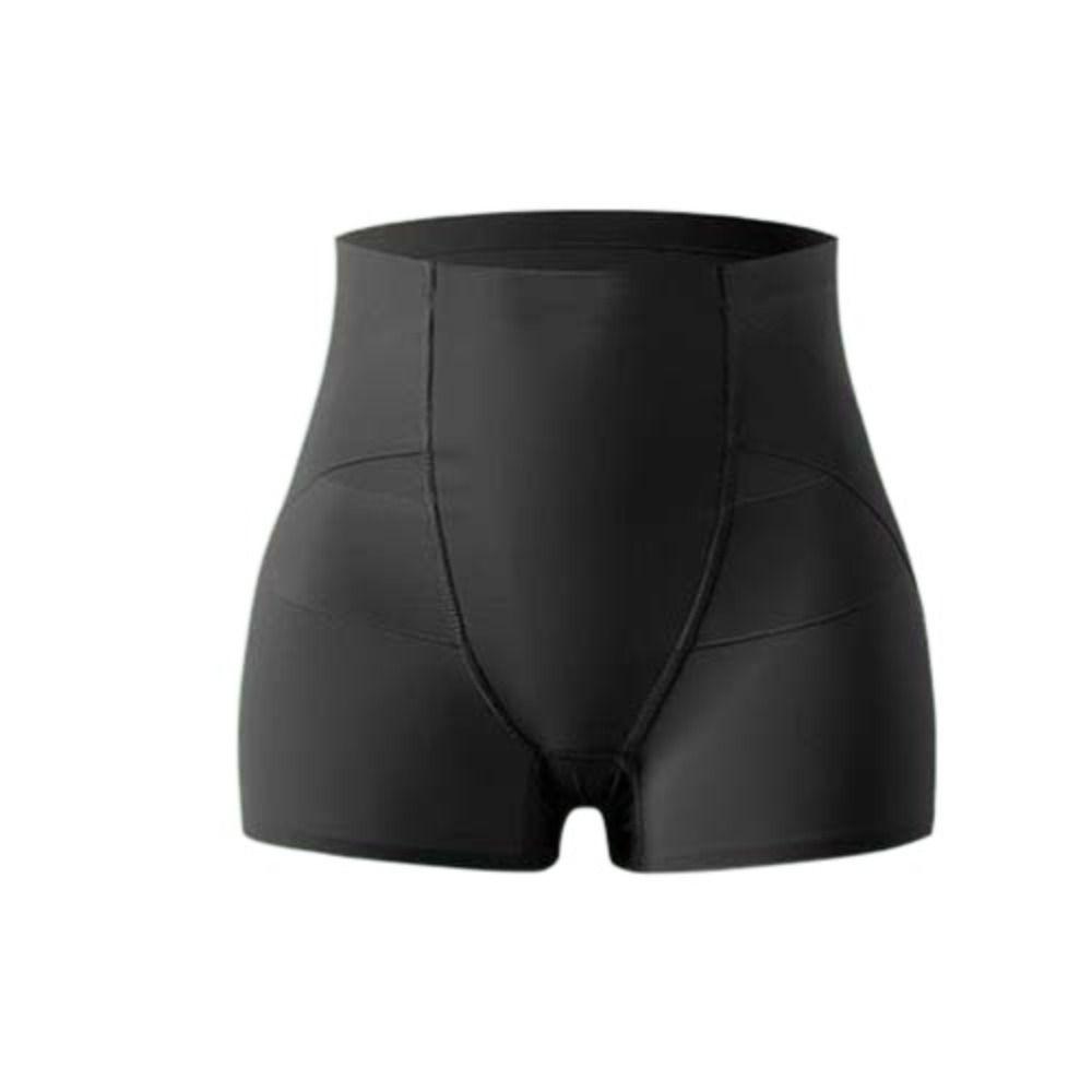 Traceless Slim Seamless Shapewear High Waist Postpartum Panties Elastic Women Ice Silk Briefs  Gym