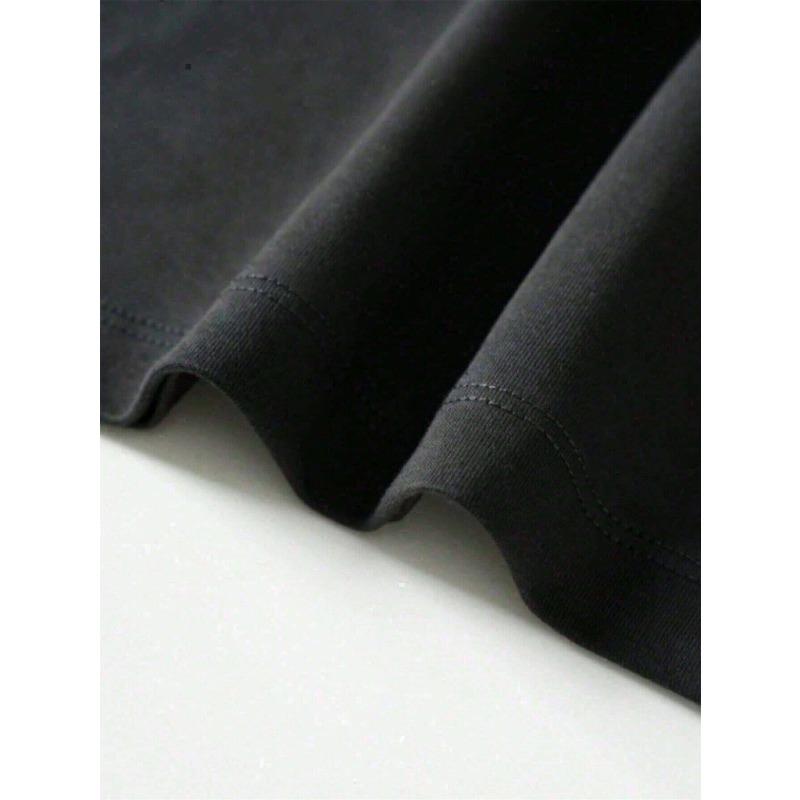 Европейские размеры Круглая футболка с коротким рукавом с принтом винтажной рок-группы, идеально подходит для лета. Этот топ - обязательный элемент мужского гардероба