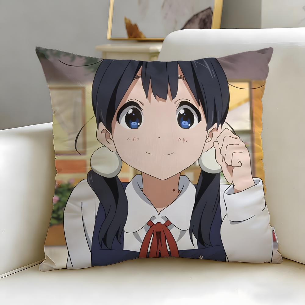 Классический аниме-чехол на подушку Tamako Market – Мягкий и легко стирающийся чехол для подушки – Универсальный для дивана, кровати, путешествий и офиса