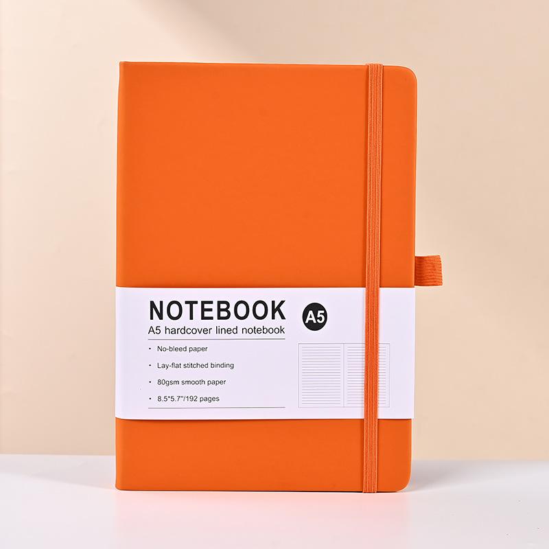 Эксклюзивная записная книжка на завязках из искусственной ПУ кожи - издание «Макарон» с линованными страницами цвета слоновой кости