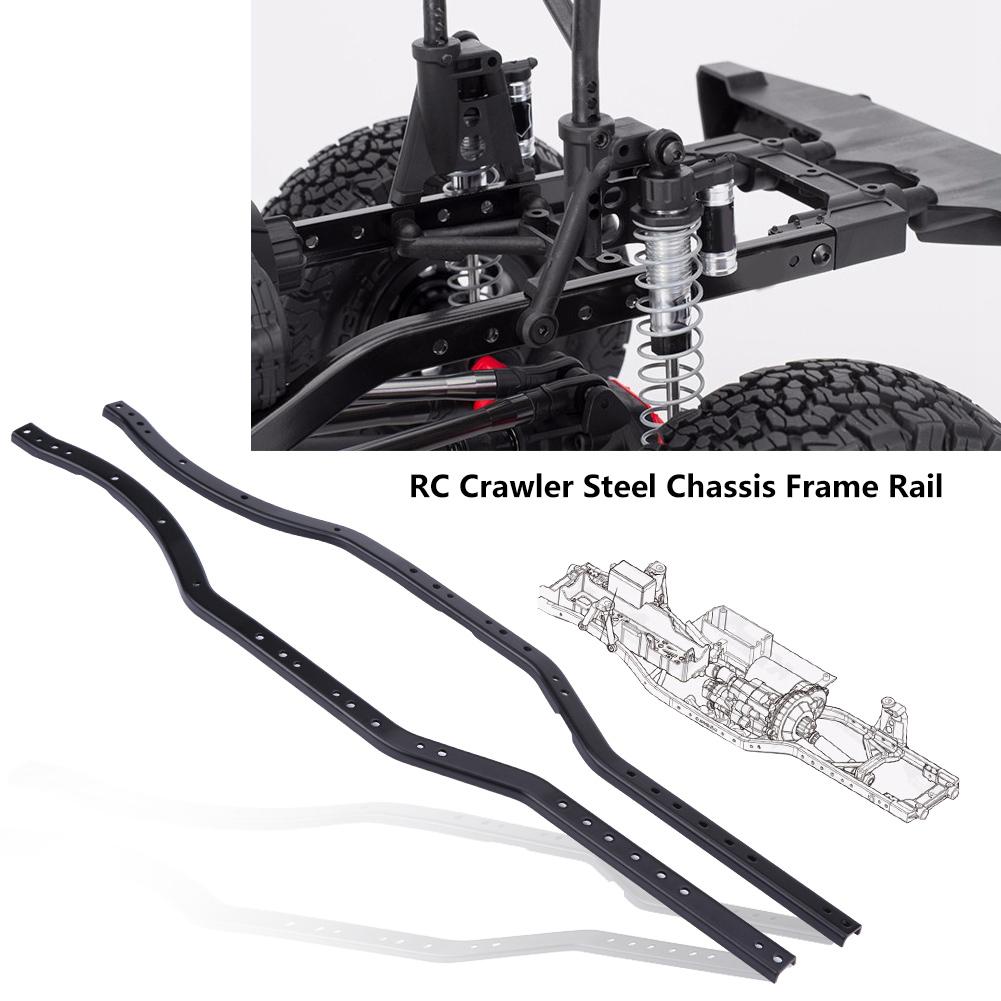 2pcs/set Steel Chassis Frame Rails for AXIAL SCX10 90027 SCX10 II 90046 90047 RC Car Crawler