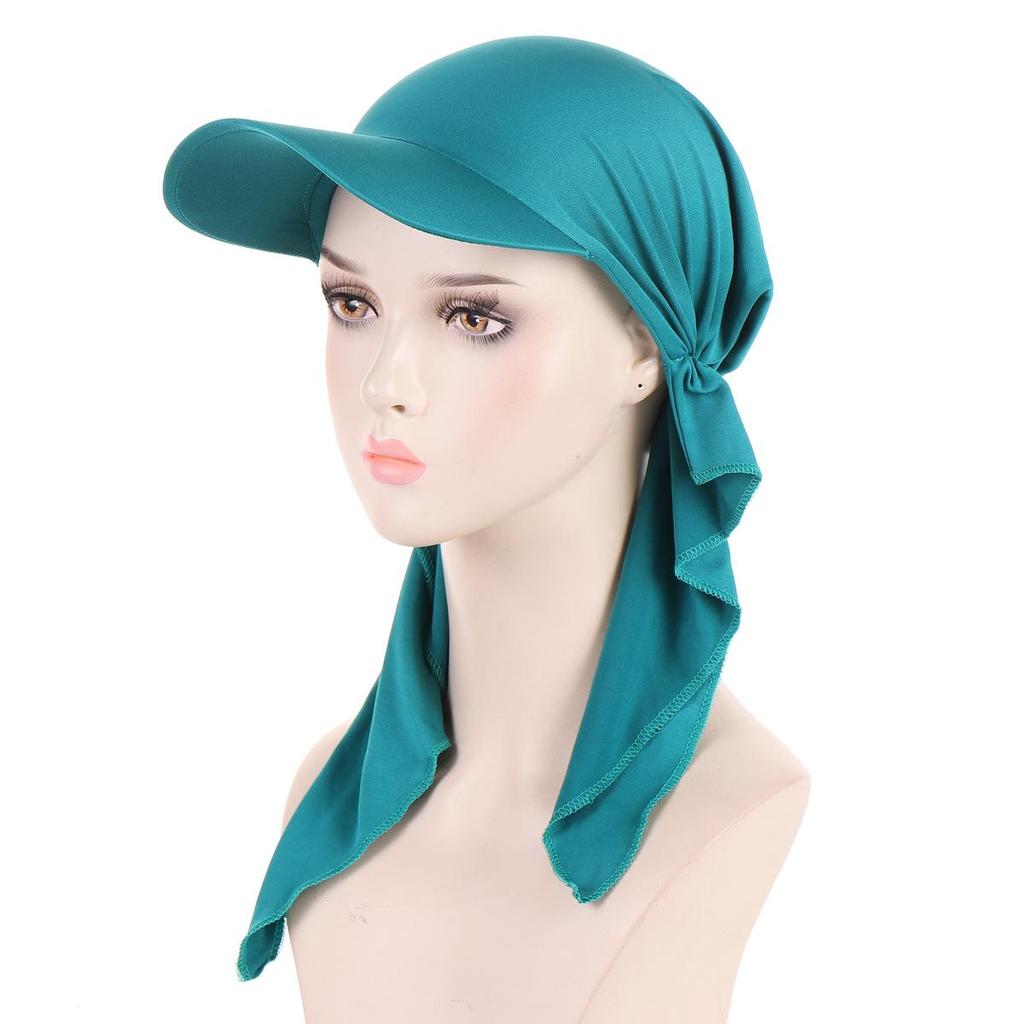 Curved Multicolor Muslim Hijab Baseball Cap