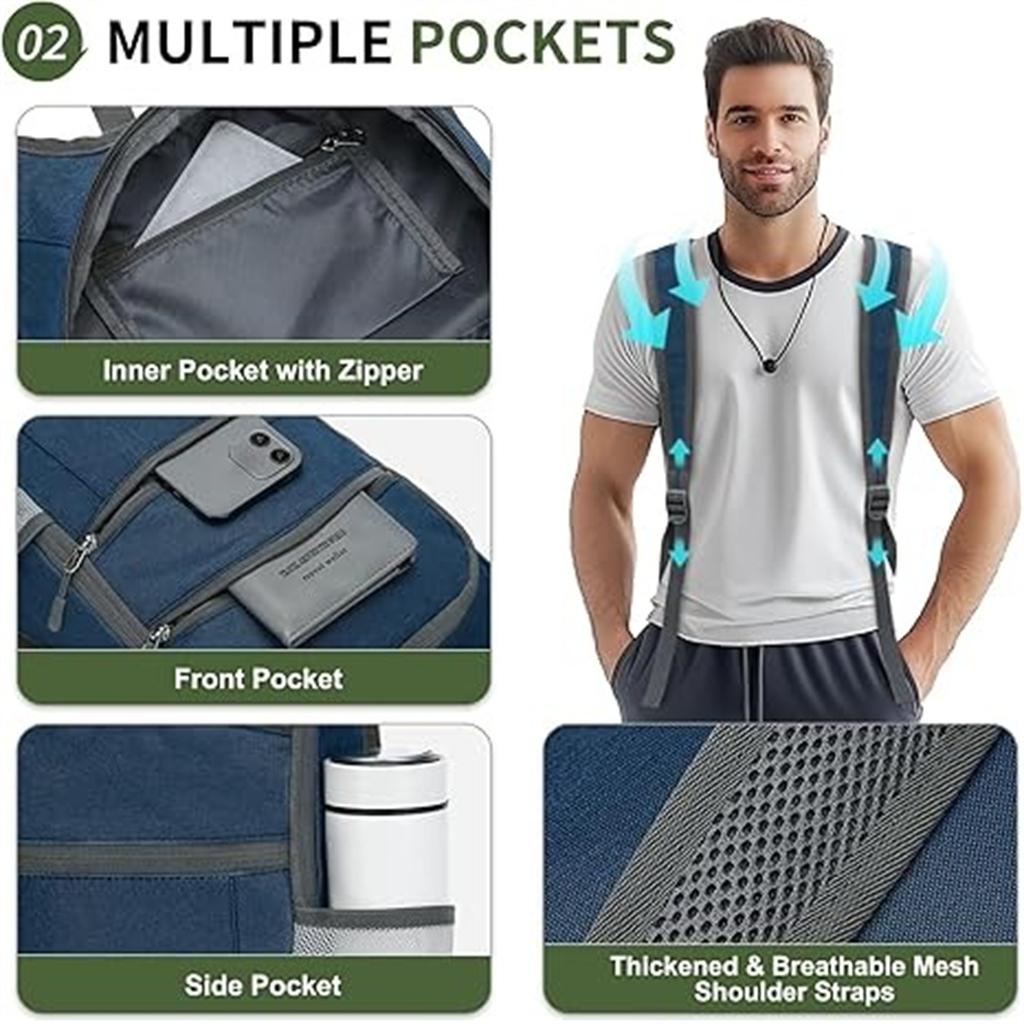 Уличный легкий альпинистский рюкзак – Складной рюкзак для пеших прогулок и отдыха, Большая вместимость, Сверхлегкая дорожная сумка