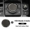 Для Mazda 3 Axela Карбоновое волокно 2 шт. Панель декоративной накладки на ручку мультимедийной системы автомобиля Наклейка для декора интерьера Автоаксессуары