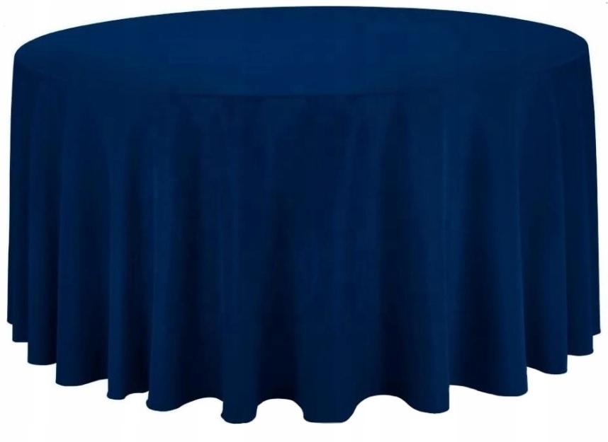 Navy Blue Tablecloth Round Table 320Cm Wedding Banquet