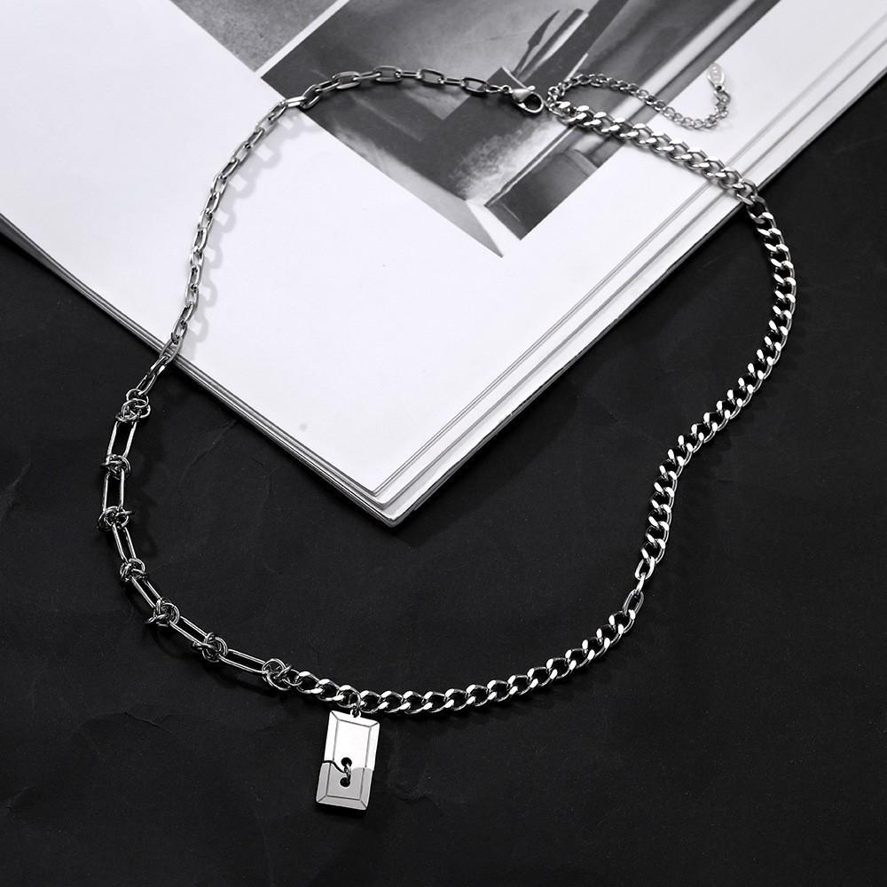 Unisex Copper Alloy Necklace Electroplated Durable Non-Fading Jewelry Sweater Chain Personalized Fashion Accessory