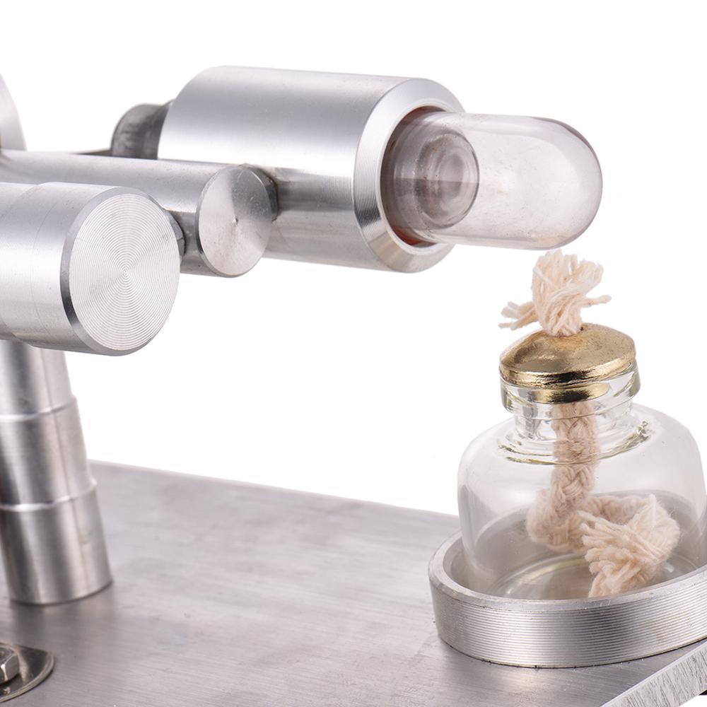 Aibecy Hot Air Stirling Engine Motor Model Electricity Power Generator with LED Physics Educational