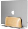 Amesoba Белая вертикальная подставка для ноутбука-раскладушки, настольная полка для MacBook 1 Дуб/Алюминий Pro/Air/iPad (Белый дуб, Единица)