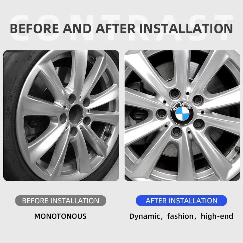 68ММ Колпаки на ступицы колес автомобиля Крышки ступиц колес Декорация Для BMW E36 E39 E46 E60 E90 E90 F01 F10 F30 G20 G21 G30 G11 X5 X3