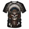 T-Shirt For Men Clothing Unisex Indian Style 3D Printed T Shirts Summer Tops Short Sleeve Fashion Casual Oversized Tees