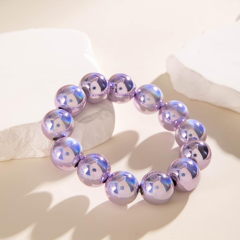 DIEZI Bohemian Multicolor CCB Beads Bracelets For Women Fashion Sweet Shell Starfish Conch Charm Bracelets Bangles Men Jewelry