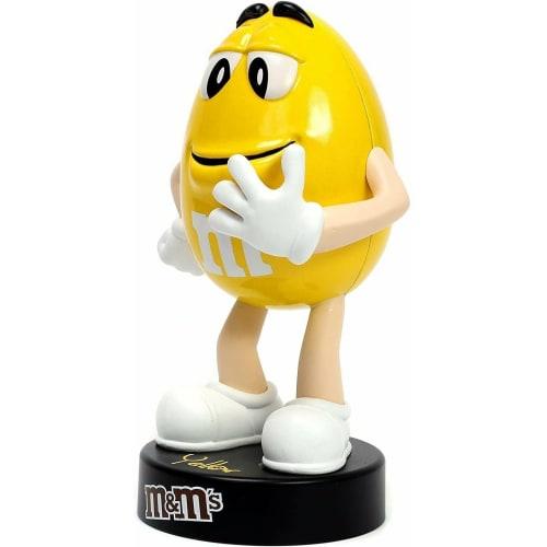 JADA TOYS M&M's Yellow Metal Figure M&M's 4-inch Diecast Display Decor