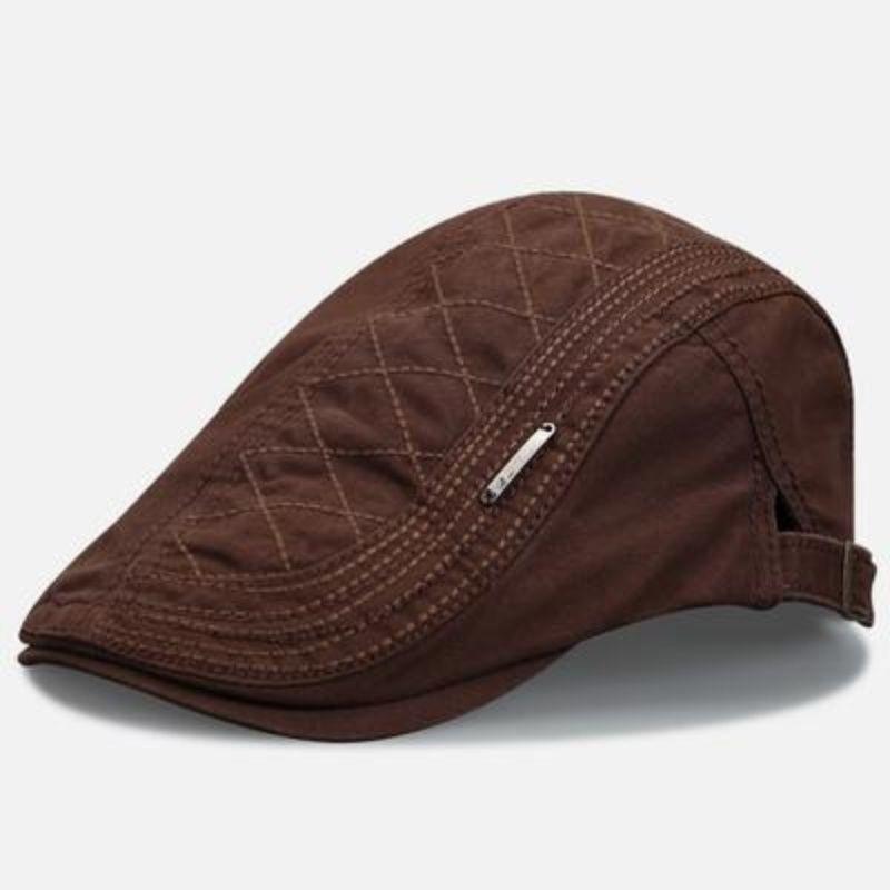 Forward Hat Beret Summer Fashion Trendy British Hat Men's Khaki Men's Trendy Brand Casual Cap