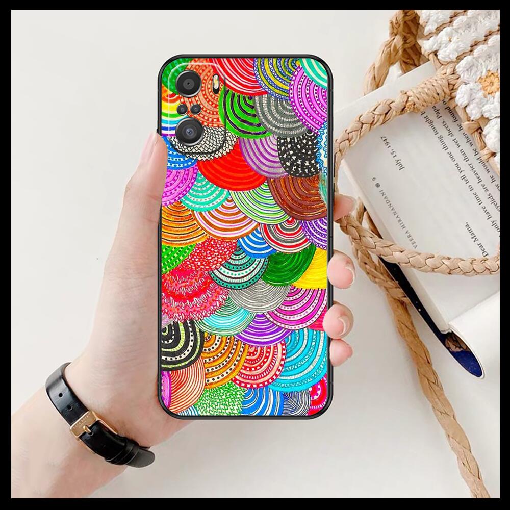 Art Flowers Banana Leaf Phone Case For Xiaomi Redmi 11 Lite Pro Ultra 10 9 8 MIX 4 FOLD 10T Black Cover Silicone Back Prett