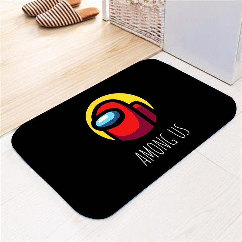 Game Among Us Flannel Mat Home Bath Bathroom Nonslip Carpet Rug Floor Decor